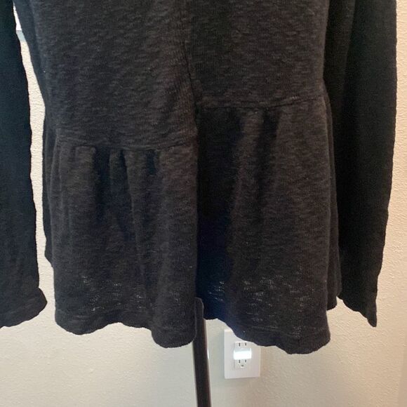 NWT Anthropologie Left Of Center Black Long Sleeve Sweater Size S - Picture 10 of 11